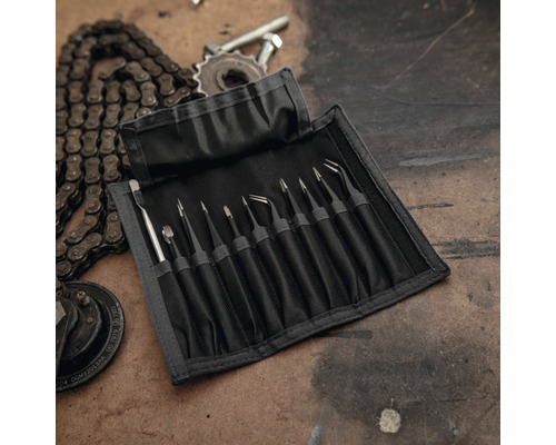 Pinzetten-Set WGB inkl. Rolltasche und Schutz vor | HORNBACH
