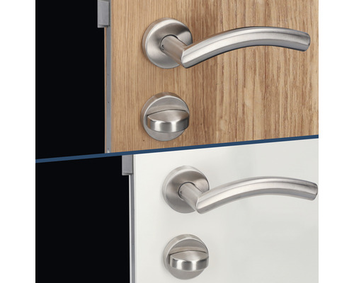 Türdrücker-Garnitur aus Edelstahl für Innentüren