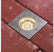 Paulmann Plug & Shine LED Bodeneinbaustrahler eckig IP65 3,6W 300 lm 3000 K silber 230/24 V