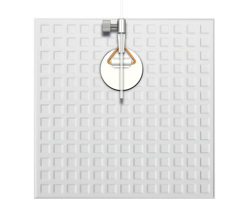 Fliesen Nivelliersystem mit Einstellschraube und Halterung auf Fliese