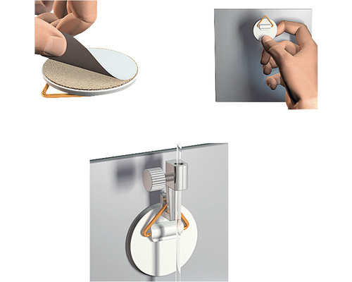 Befestigungssystem für Bilderrahmen zur Wandmontage