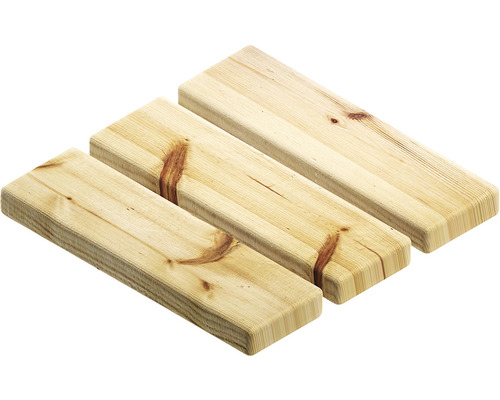 Drei Holzbretter