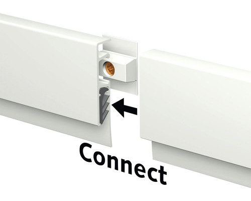 Verbindungselement für Sockelleisten