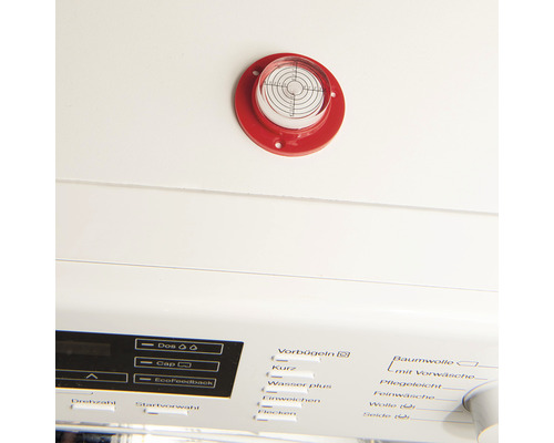 Dosenlibelle zur Ausrichtung einer Waschmaschine