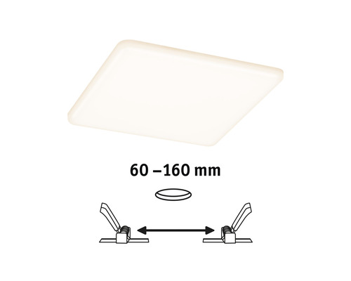 Deckeneinbaustrahler mit Montagehinweis