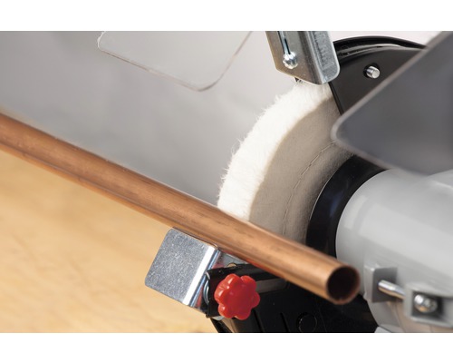 Poliermaschine mit Kupferrohr zum Polieren