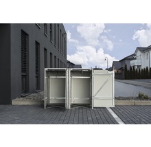 Mülltonnenbox HIDE Kunststoff 139,4x80,7x115,2 cm schwarz-thumb-4