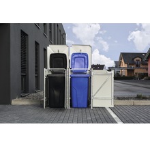 Mülltonnenbox HIDE Kunststoff 139,4x80,7x115,2 cm schwarz-thumb-2