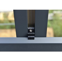 Befestigungsclip Osmo inkl. Schraube für Alu-Cladding Rhombus 10 Stück schwarz