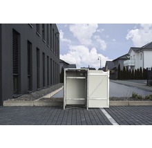 Mülltonnenbox HIDE Kunststoff 69,7x80,7x115,2 cm grau-thumb-5