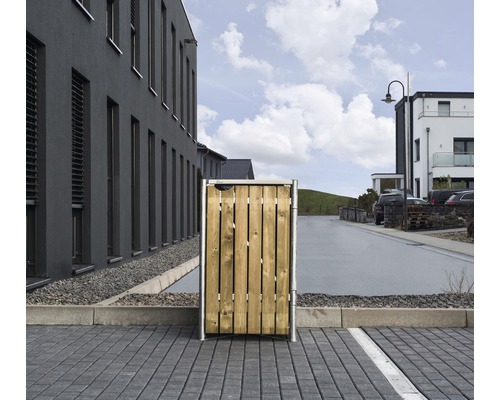 Mülltonnenbox HIDE Holz 69,7x80,7x115,2 cm natur