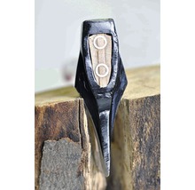 Axtkopf aus Stahl mit Holzkeil