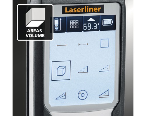 Laserliner Display mit verschiedenen Messfunktionen