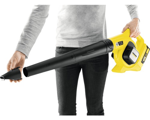 Kärcher Akku-Laubbläser mit Düse und austauschbarem Akku