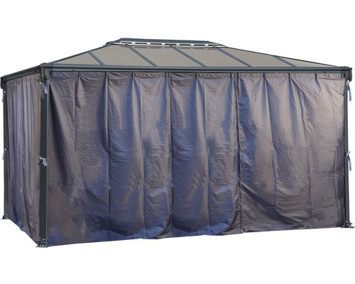 Pavillon mit Vorhängen für den Außenbereich