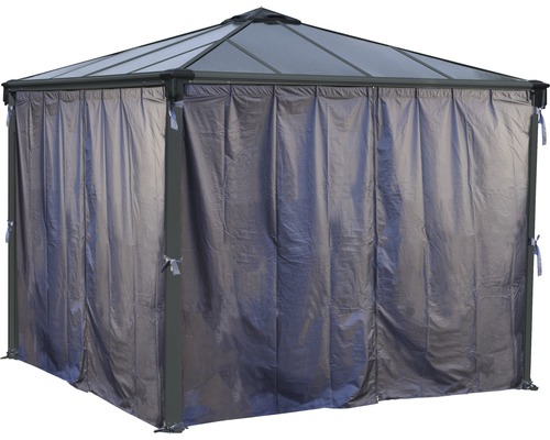 Pavillon mit Vorhängen für den Außenbereich