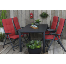 Sesselauflage Mirach Siena Garden rot 120x48x6 cm