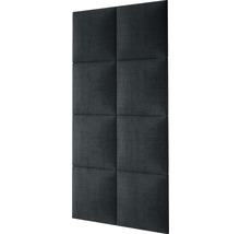 Wandkissen Kingston grau Gewebte-Optik 30 x 30 cm