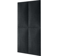 Wandkissen Kingston grau Gewebte-Optik 30 x 60 cm