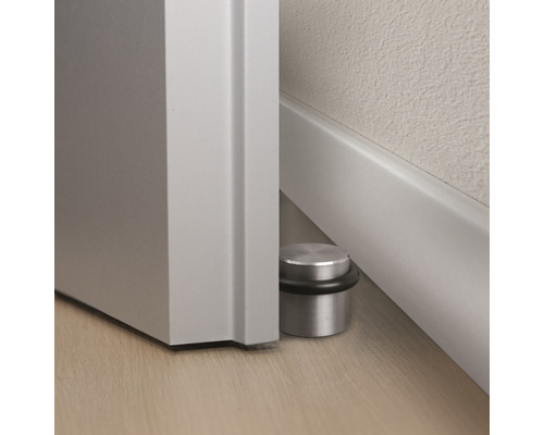 Türstopper aus Metall mit Gummiring am Boden