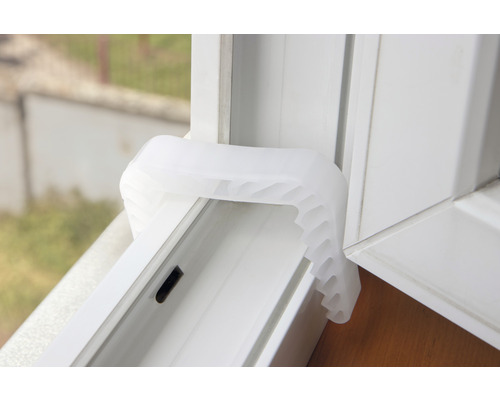 Fenstersicherung an einem Fensterrahmen