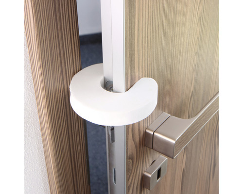 Tür mit Türstopper aus Schaumstoff