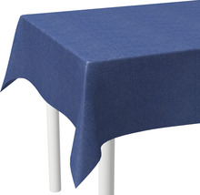 Blaues Tischtuch auf einem Tisch