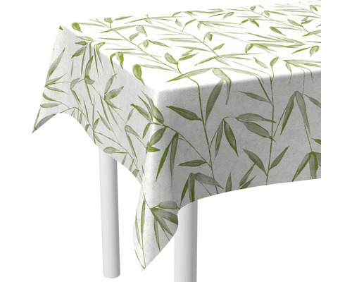 Bulgommes Provençale Tischdecke 140x140 Cm – Grüner Druck, Robust & Wasserabweisend