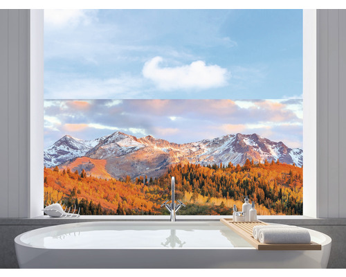 Fensterfolie Venilia Vitrostatic Indian Summer Berglandschaft 67,5x150 cm