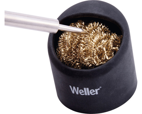 Lötspitzenreiniger mit Lötdraht und Weller Logo
