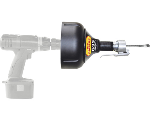 Abflussspirale mit Bohrmaschinenanschluss zur Rohrreinigung