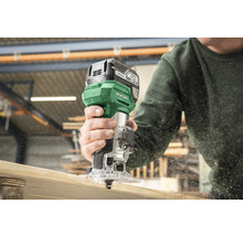 Akku-Kantenfräse HiKOKI 18V M1808DAWPZ Brushless, inkl. 2 Akkus (5.0Ah) und Ladegerät