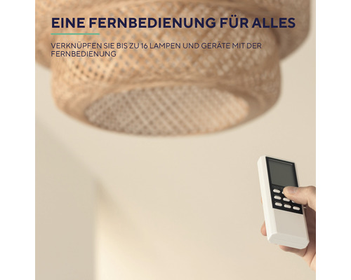 Fernbedienung zur Steuerung von Lampen und Geräten