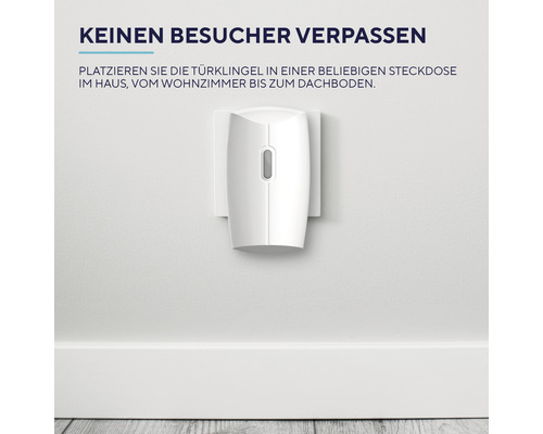 Türklingel zur Verwendung in der Steckdose.