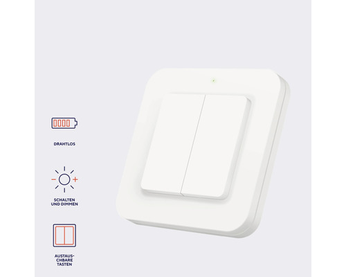 Funk Lichtschalter zum Schalten und Dimmen