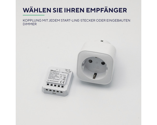 Funksteckdose und Funkschalter zur Steuerung von elektronischen Geräten