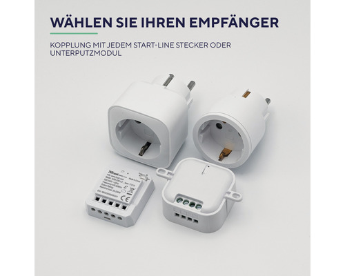 Smart Home Starter Set with two plugs and two receiver modules