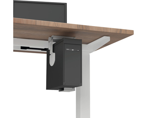 Computerhalterung unter einer Tischplatte montiert