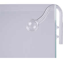 Glas-Lily-Pipe am Aquarium