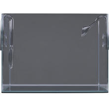 Aquarium mit Glasware für die Wasserzufuhr und -abfuhr