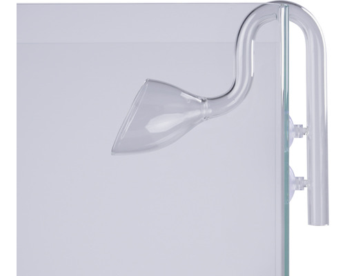 Aquarium CO2 Diffusor aus Glas mit Saugnäpfen zur Befestigung am Aquarium