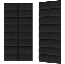 Wandkissen Kingston dunkelgrau Gewebte-Optik 15 x 30 cm