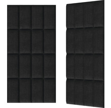 Wandkissen Kingston dunkelgrau Gewebte-Optik 15 x 30 cm