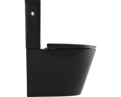 Stand-WC mit Spülkasten und WC-Sitz