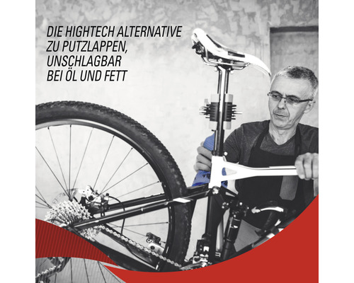 Fahrradreinigung mit Alternative zu Putzlappen