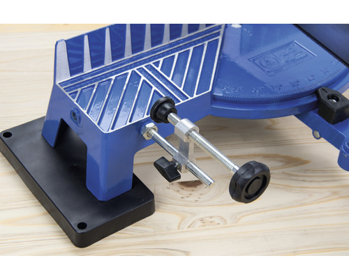 Gehrungssäge mit verstellbarer Winkeleinstellung und Werkstückspannung