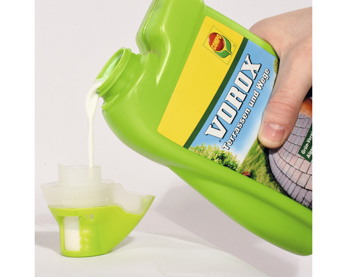 Anwendung von Vorox Terrassen- und Wege-Reiniger