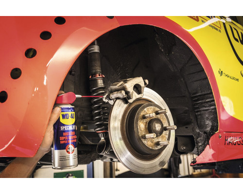 WD-40 Specialist Rostlöser Super, Anwendung an einer Fahrzeugbremse