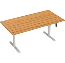 Tischgestell M-MORE Spin pro höhenverstellbar mit Handkurbel 700-1180 mm silber