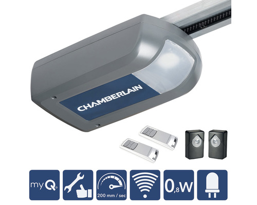 Chamberlain Garagentorantrieb mit zwei Handsendern und Lichtschranke